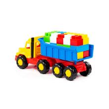 Load image into Gallery viewer, Dump truck with 17 Builder blocks