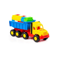 Load image into Gallery viewer, Dump truck with 17 Builder blocks