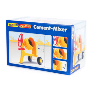 Play cement-mixer with bucketset worker ConsTruct, 8 pieces