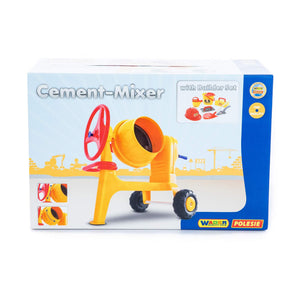 Play cement-mixer with bucketset worker ConsTruct, 8 pieces