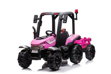 Load image into Gallery viewer, AgriPow 24V Electric Ride On Tractor with Trailer Pink