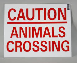 Animals Crossing Sign