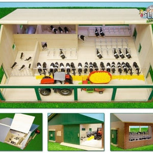 1:32 Wooden Cattle Shed with Milking Parlour